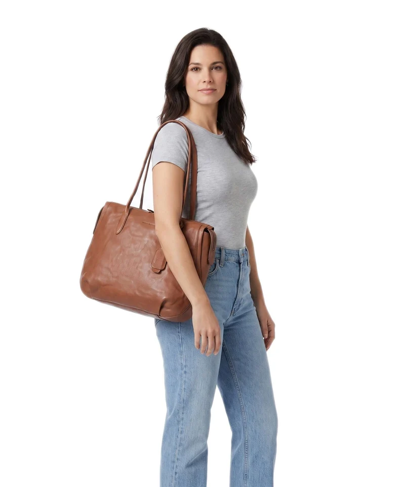 Aunts & Uncles Grandma's Luxury Club Mrs. Florentine Bolsa shopping caramel