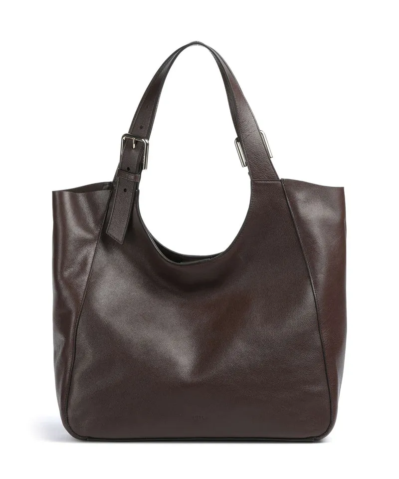 Furla Dora L Bolsa shopping dark cioccolato