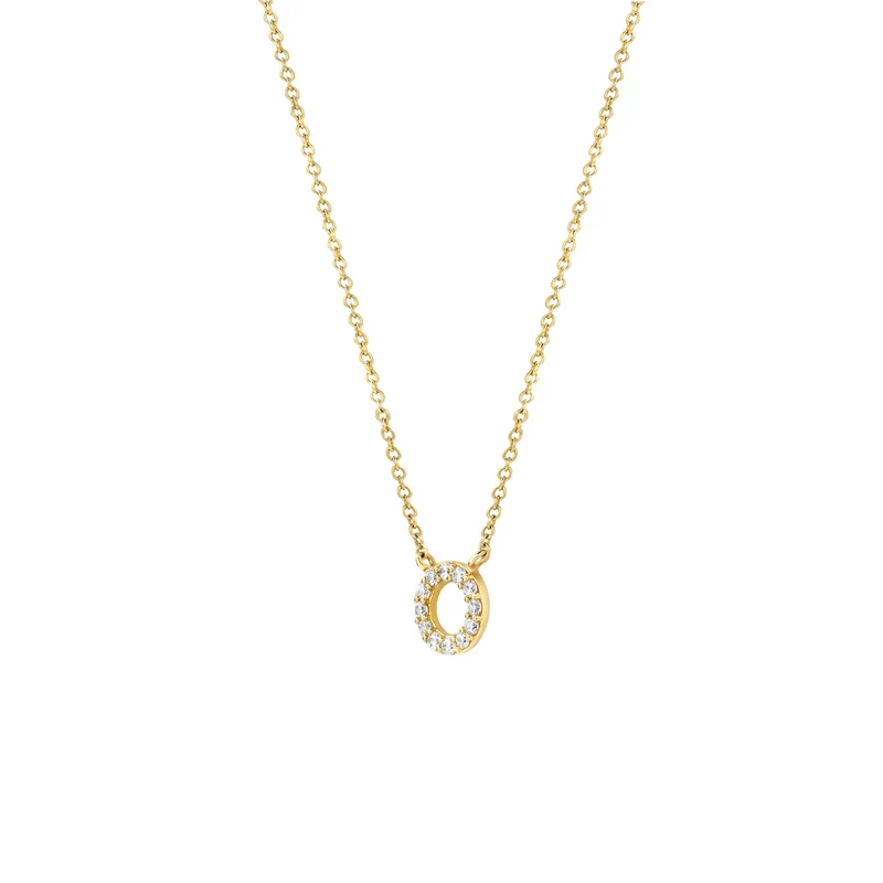Blush 14 Carat Golden Necklace with Zirconia 3125YZI (Length: 42.00 cm)