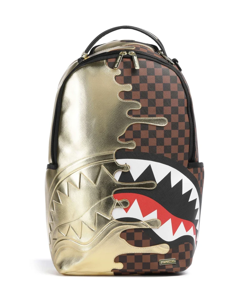 Sprayground Sharks In Paris Gold Drip Mochila black/gold