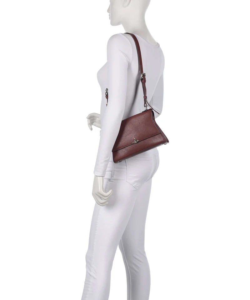 Vivienne Westwood Bianca Supple Small Bolso de hombro chestnut