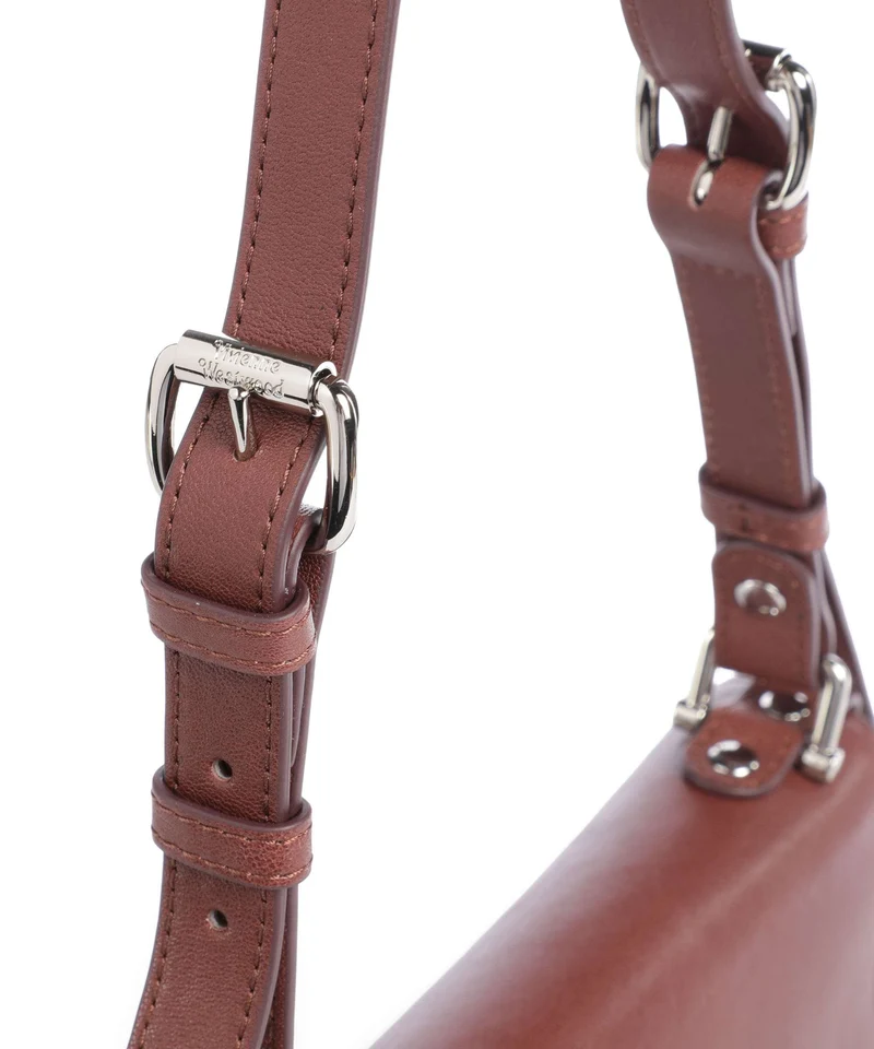Vivienne Westwood Bianca Supple Small Bolso de hombro chestnut