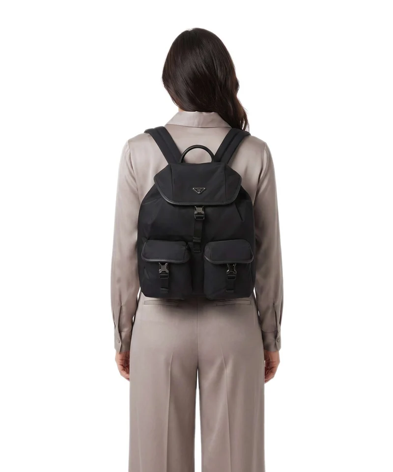 Emporio Armani Nylon Recycled Mochila black beauty