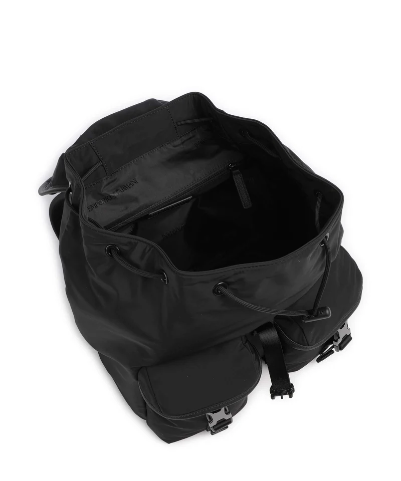 Emporio Armani Nylon Recycled Mochila black beauty