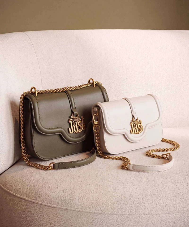 Just Cavalli Just Snake Bolso de hombro fir green