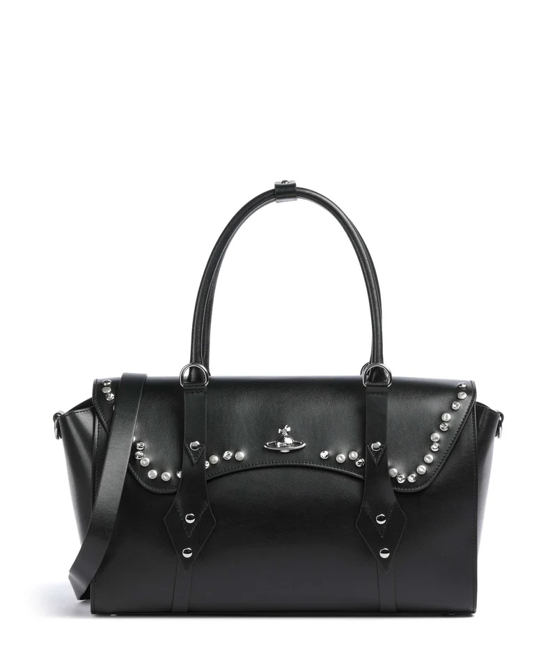 Vivienne Westwood Bettina Smooth Medium Bolso de mano black