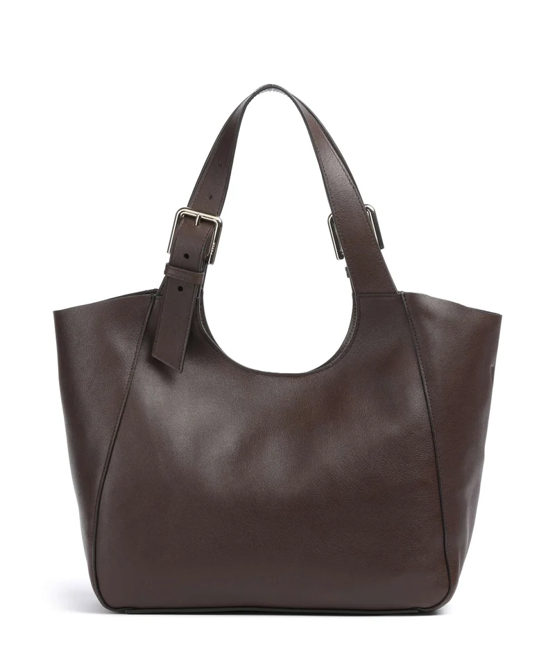Furla Dora M Bolsa shopping dark cioccolato