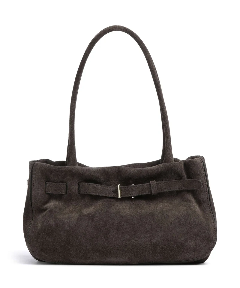 Abro Suede Jill Bolso de hombro dark brown
