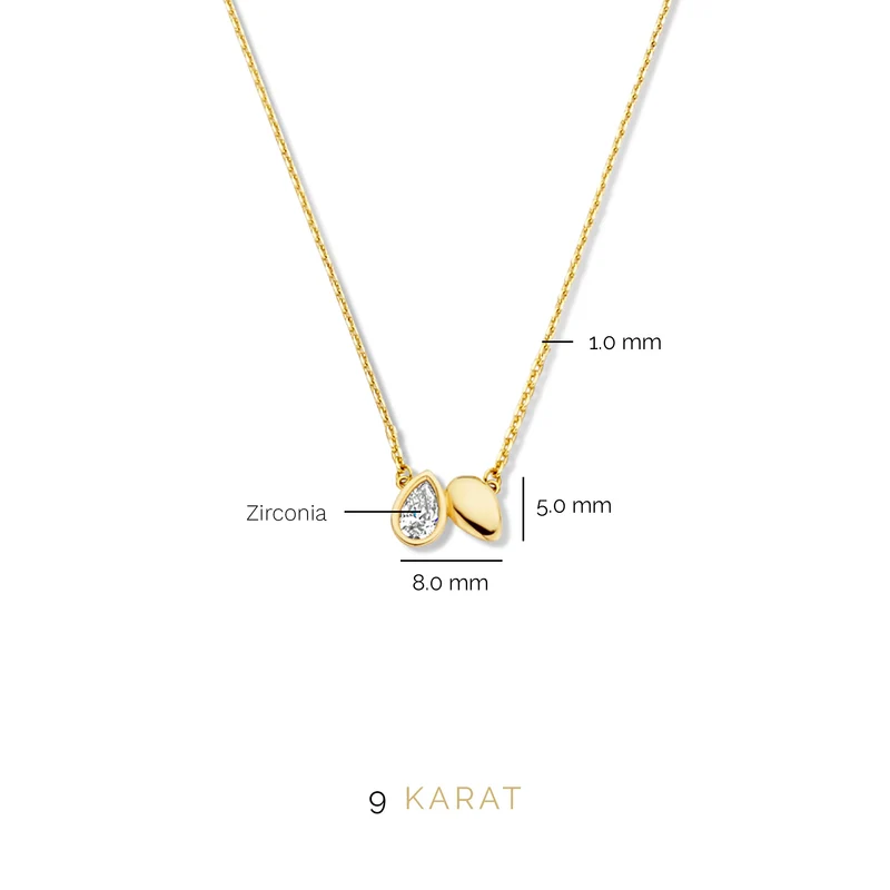 Beloro Jewels Monte Napoleone Natalia 9 karaat ketting BO340015