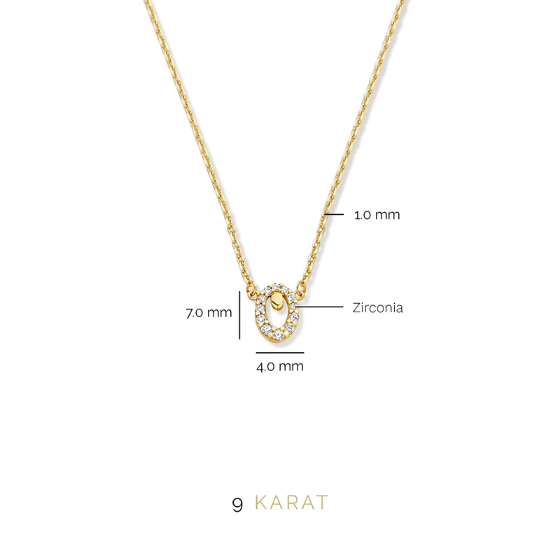 Beloro Jewels Monte Napoleone Leontina 9 karaat ketting BO340014