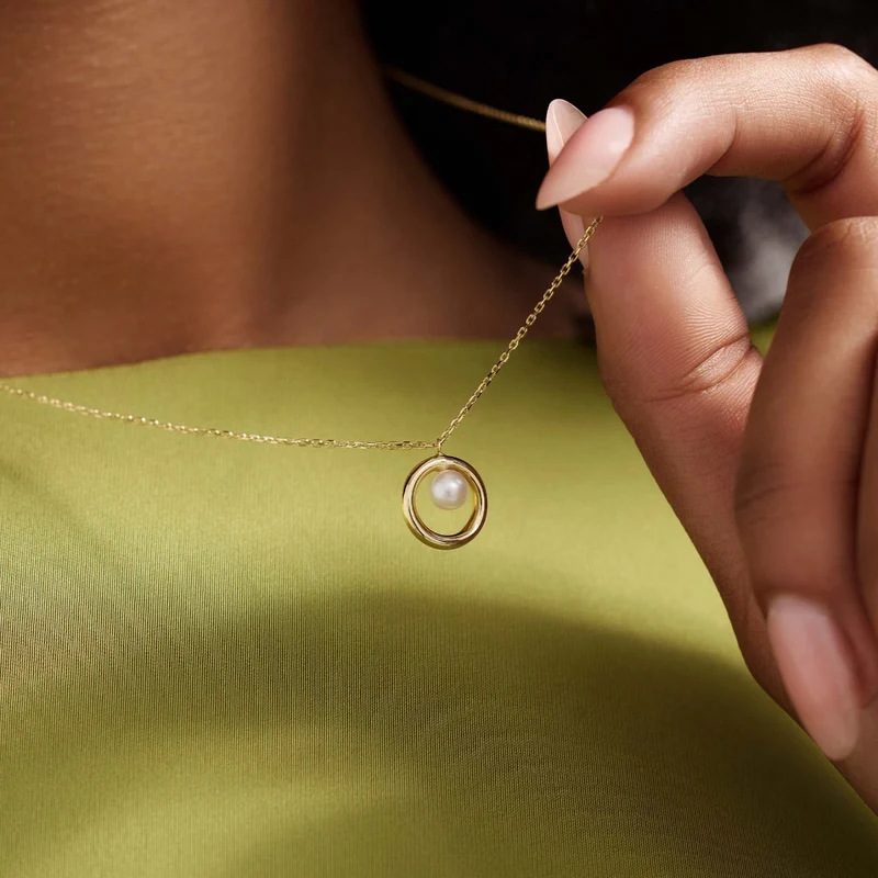 Beloro Jewels Monte Napoleone Perla 9 Karaat Ketting BO340026