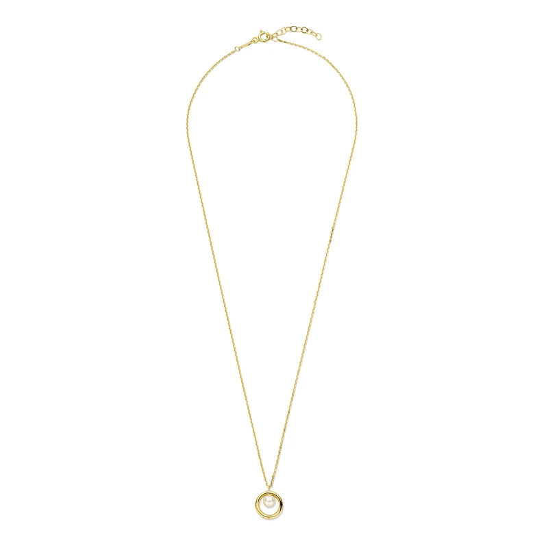 Beloro Jewels Monte Napoleone Perla 9 Karaat Ketting BO340026