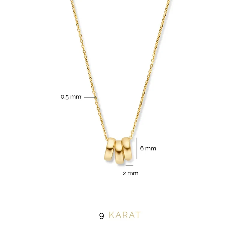 Beloro Jewels Della Spiga Emilia 9 Karaat Ketting BO340023