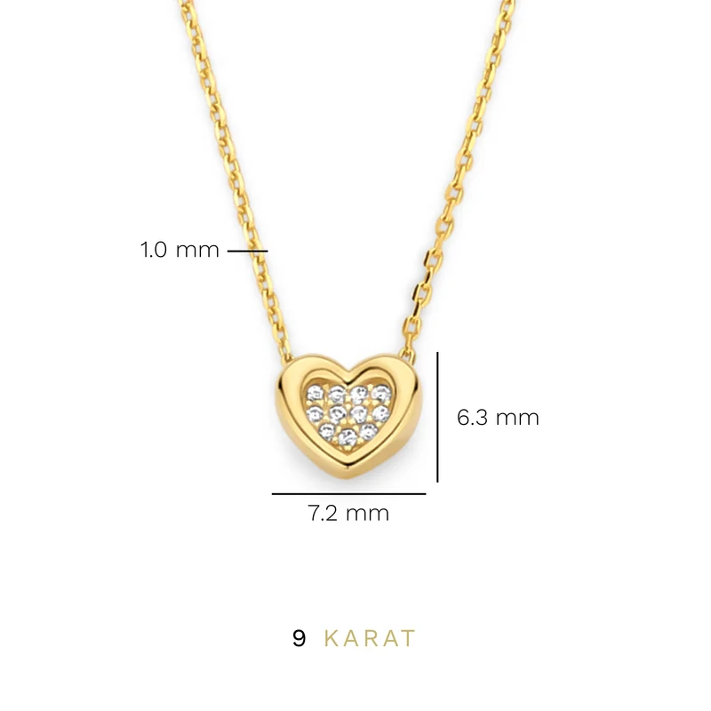 Beloro Jewels Monte Napoleone Gionna 9 Karaat Ketting BO340038