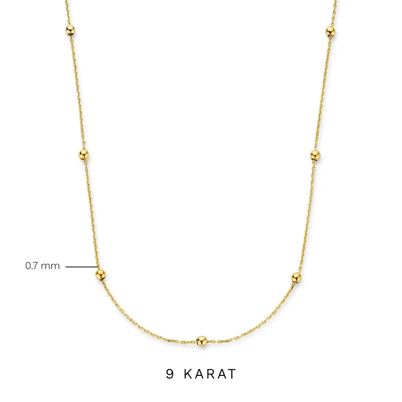Beloro Jewels Della Spiga Dani 9 karaat Ketting BO340041