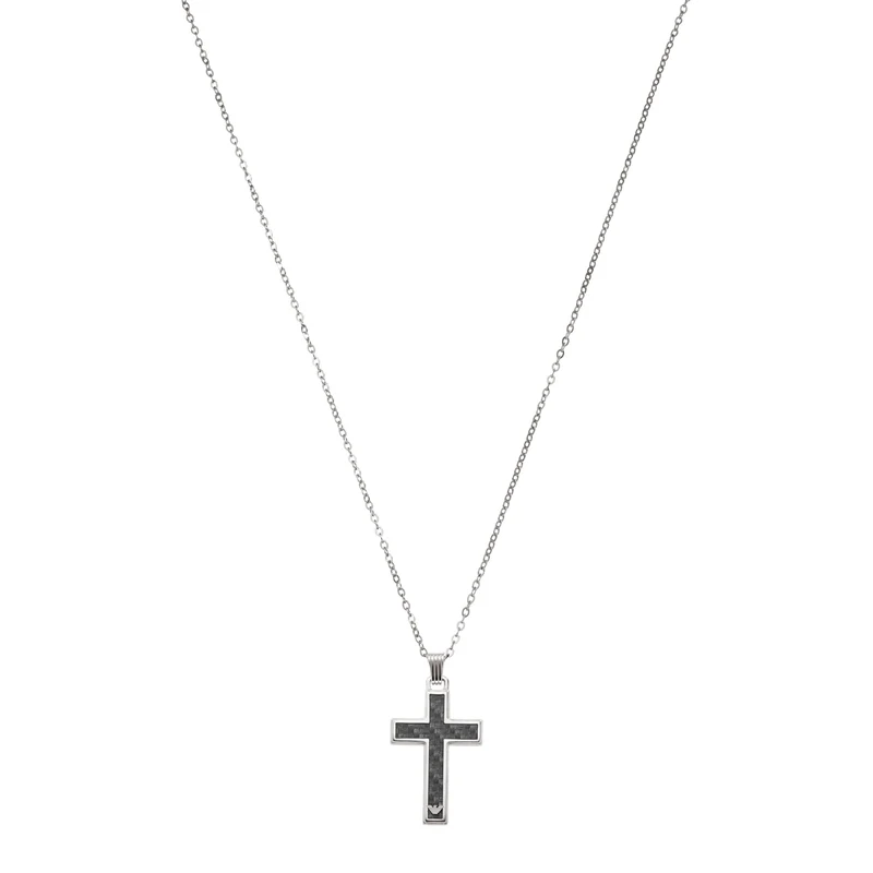 Emporio Armani Silver-coloured Men's Necklace EGS1705040 (Length: 50.00 - 55.00 cm)
