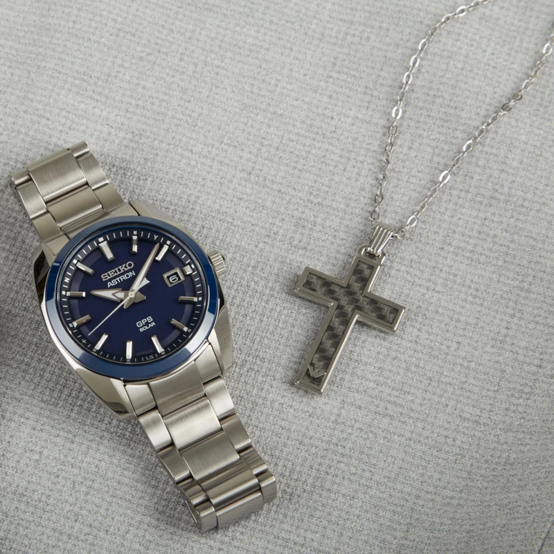 Emporio Armani Silver-coloured Men's Necklace EGS1705040 (Length: 50.00 - 55.00 cm)