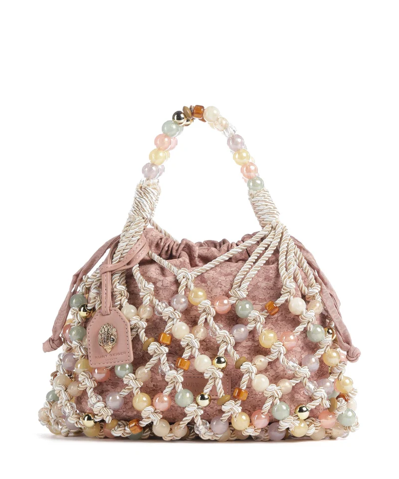 Kurt Geiger Macrame Bolso de mano cream