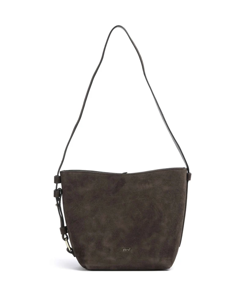Abro Suede Cosmo Bolso de hobo dark brown