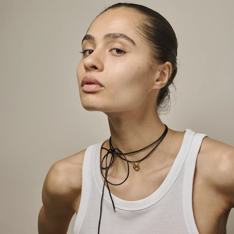 ENAMEL Copenhagen Recycled 925 Sterling Silver Gold Plated Necklace N144G