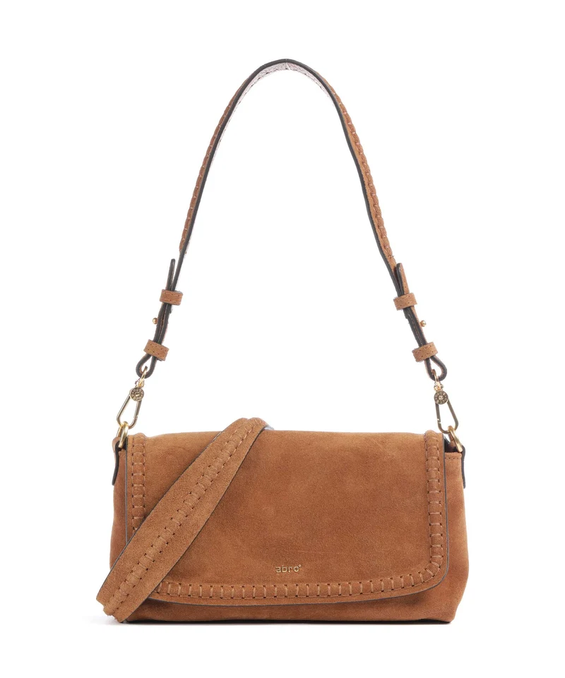 Abro Suede Signature Bolso de hombro cuoio