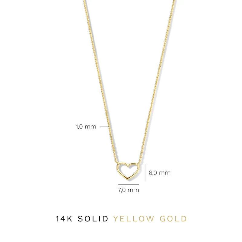 Isabel Bernard Belleville Amore 14 Karaat Gouden Collier IB340138 (Lengte: 40.00-44.00 cm)