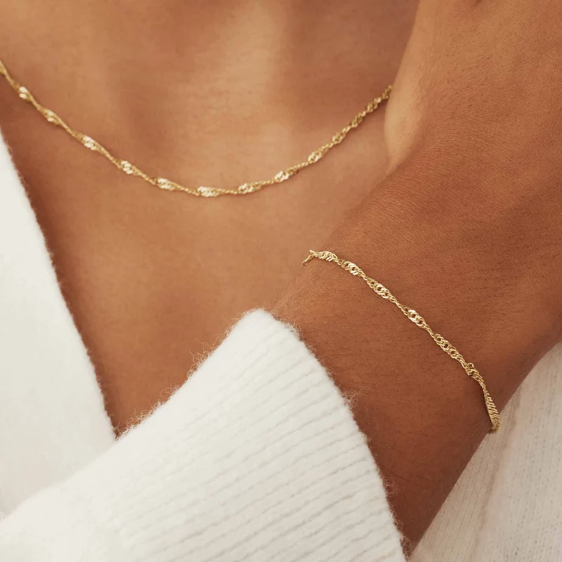 Isabel Bernard Rivoli Lilou 14 karaat gouden ketting IB340113