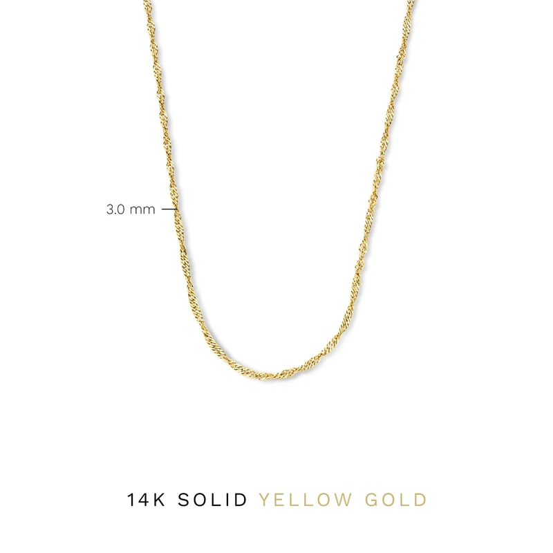 Isabel Bernard Rivoli Lilou 14 karaat gouden ketting IB340113