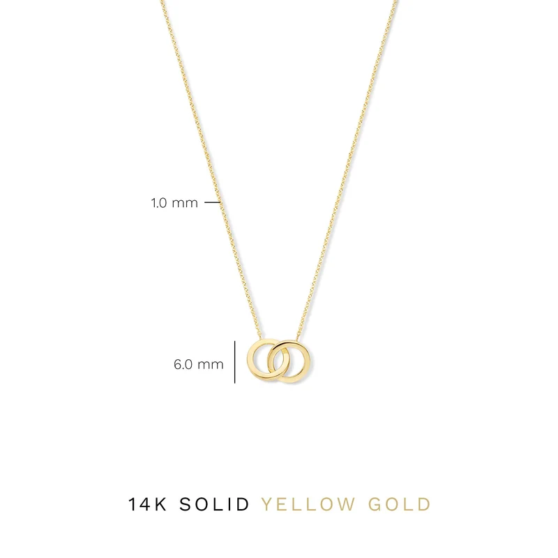 Isabel Bernard 14 Karaat Gouden Le Marais Zoé Ketting IB340131 (Lengte: 40.00-44.00 cm)