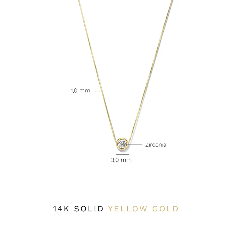 Isabel Bernard Rivoli Aélys 14 Karaat Gouden Ketting IB340137 (Lengte: 40.00-42.00 cm)