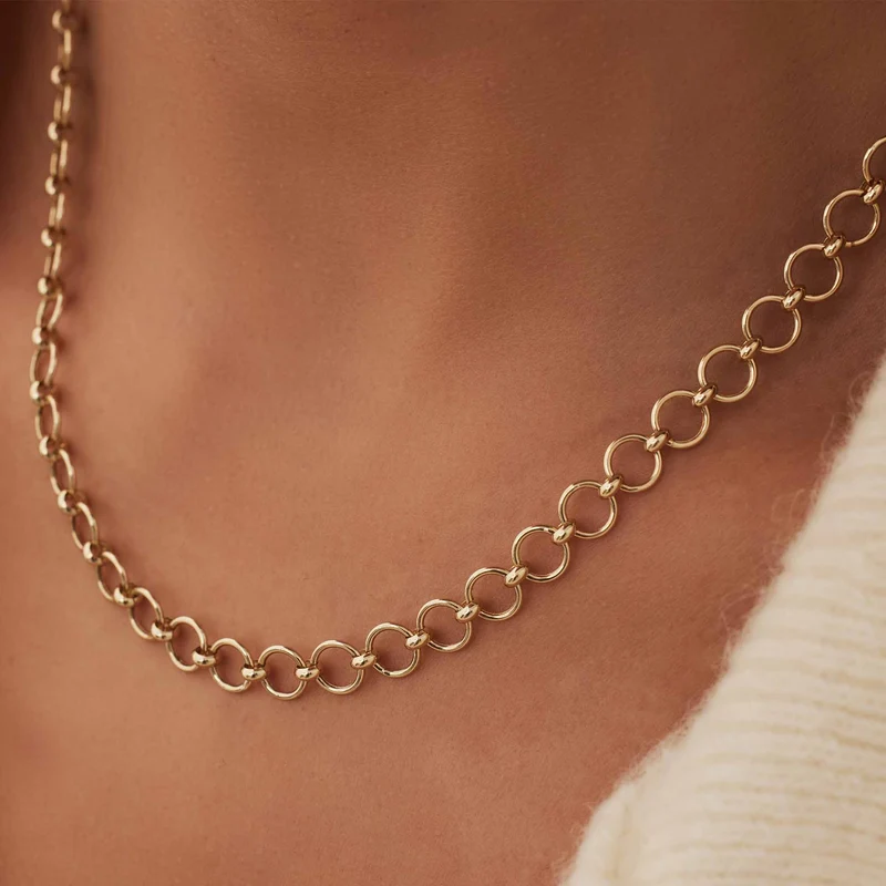 Isabel Bernard Belleville Axelle 14 Karaat Gouden Schakelketting IB340163