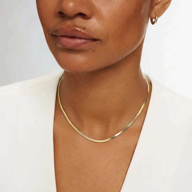 Isabel Bernard Aidee Leontine 14 Karaat Gouden Snake Ketting IB340176