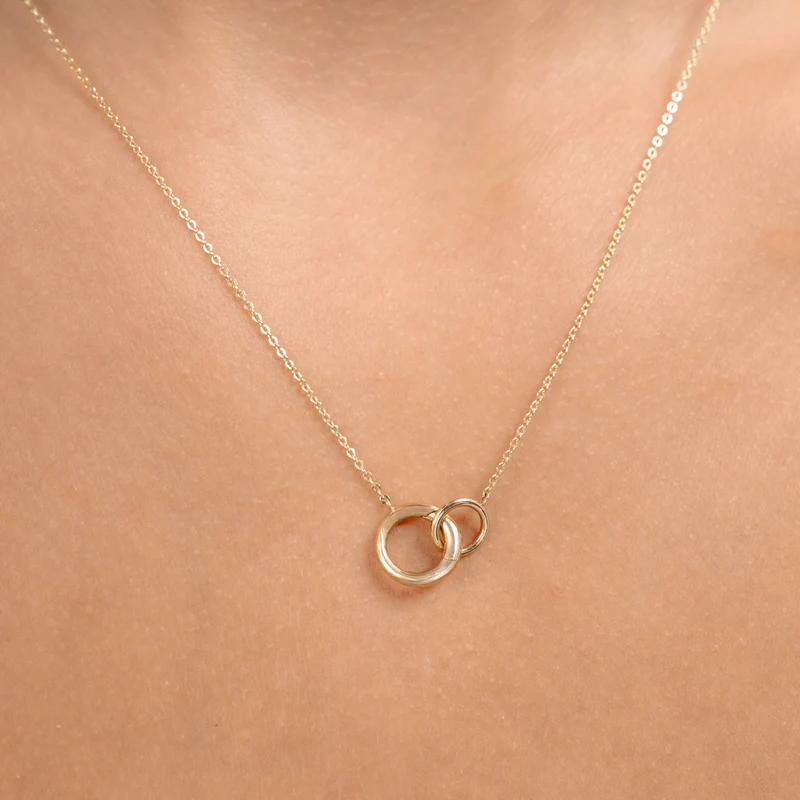 Isabel Bernard Le Marais Enlace 14 karaat gouden ketting IB340177