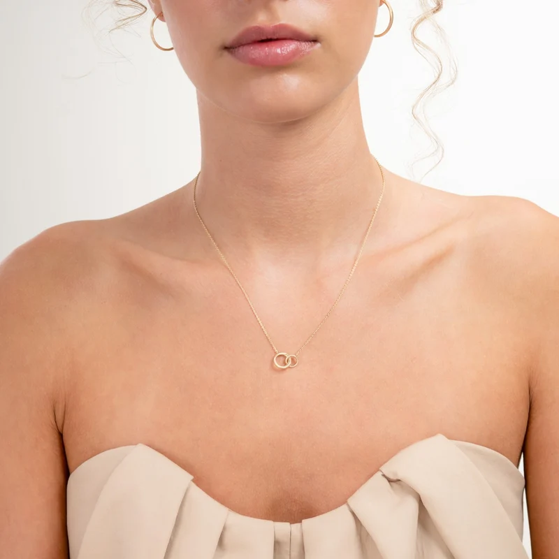 Isabel Bernard Le Marais Enlace 14 karaat gouden ketting IB340177