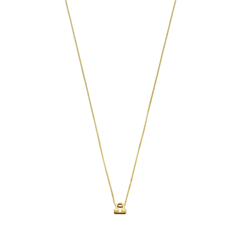 Isabel Bernard Étoiles d’Or Libra 14 Carat Gold Venetian Necklace With Horoscope IB340184