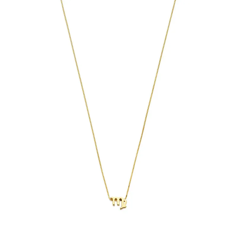 Isabel Bernard Étoiles d’Or Virgo 14 Carat Gold Venetian Necklace With Horoscope IB340183