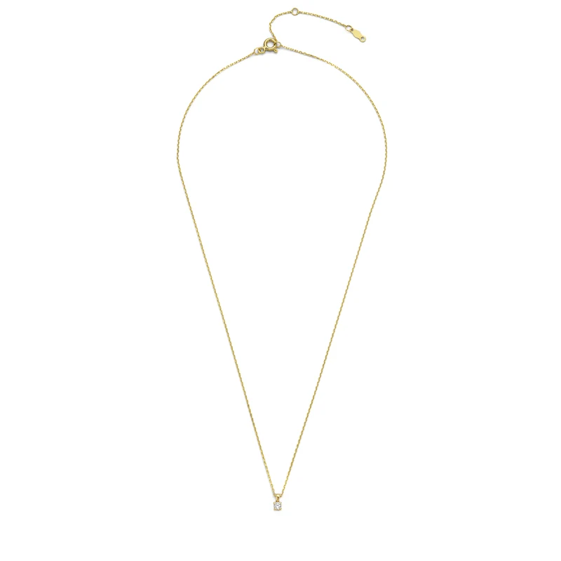 Isabel Bernard De la Paix Celesse 14 karaat gouden collier | diamant 0.07 ct | IBD350002