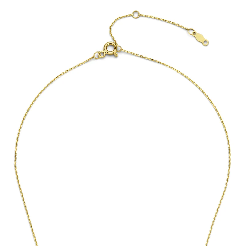 Isabel Bernard De la Paix Christine 14 karaat gouden collier | diamant 0.10 ct | IBD350003