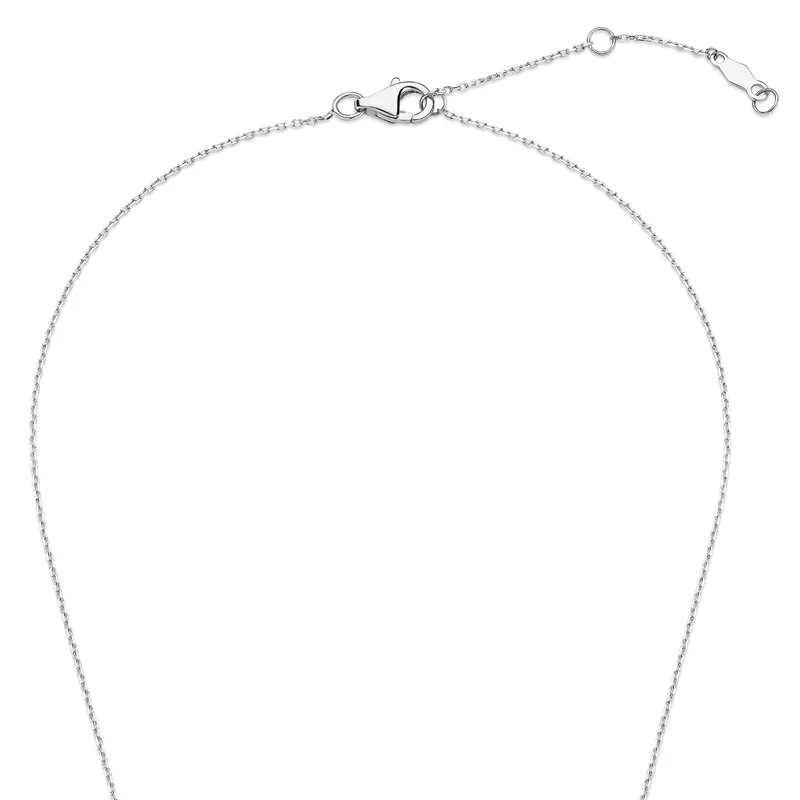 Isabel Bernard De la Paix Hanaé 14 karaat witgouden collier | diamant 0.08 ct | IBD350009