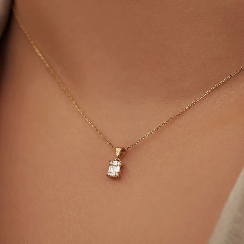 Isabel Bernard De la Paix Maxime 14 Karaat Gouden Collier | Diamant 0.11 ct | IBD350017
