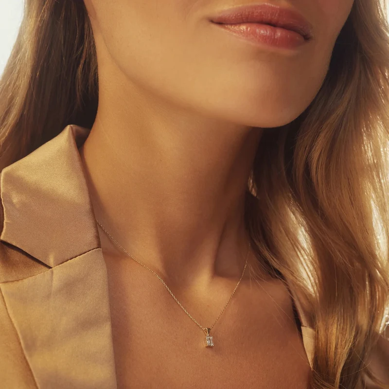 Isabel Bernard De la Paix Maxime 14 Karaat Gouden Collier | Diamant 0.11 ct | IBD350017