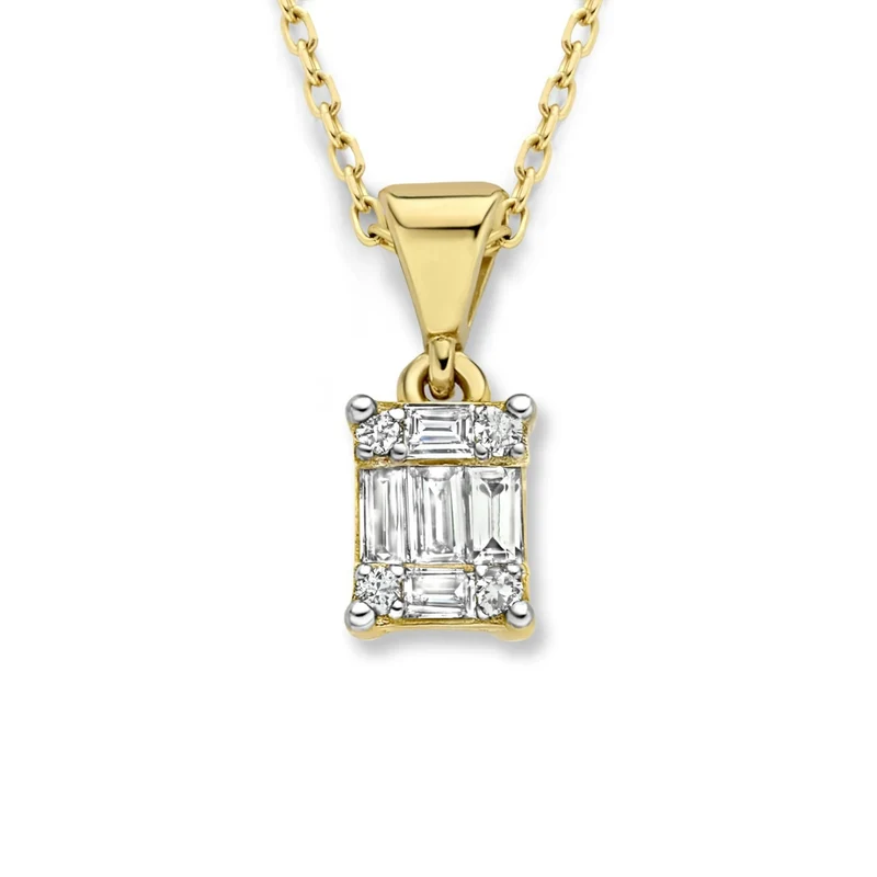 Isabel Bernard De la Paix Maxime 14 Karaat Gouden Collier | Diamant 0.11 ct | IBD350017