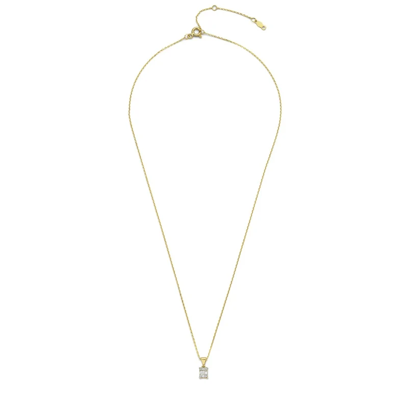 Isabel Bernard De la Paix Maxime 14 Karaat Gouden Collier | Diamant 0.11 ct | IBD350017