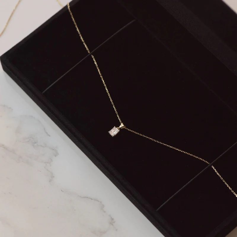 Isabel Bernard De la Paix Maxime 14 Karaat Gouden Collier | Diamant 0.11 ct | IBD350017