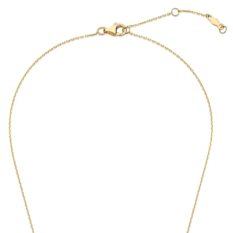 Isabel Bernard De la Paix Flavie 14 karaat gouden collier met diamant 0.06 karaat IBD350032
