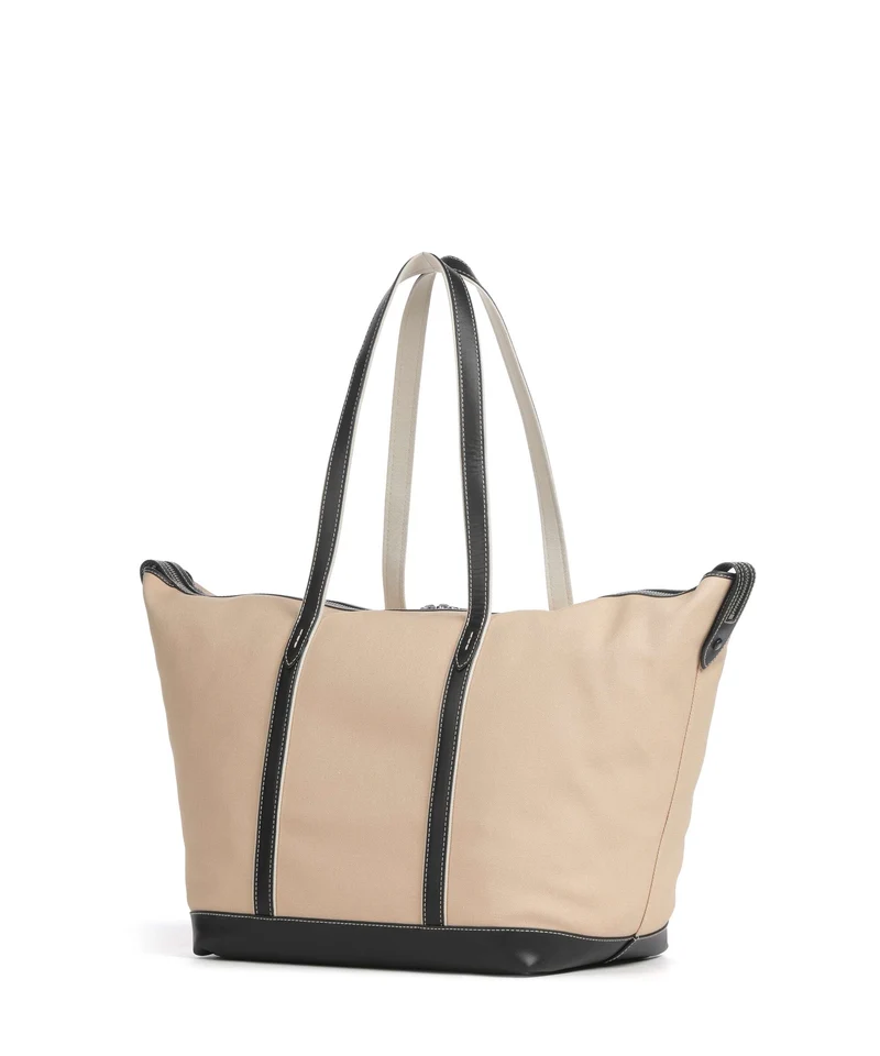Polo Ralph Lauren Canvas Large Bolsa shopping porcelain/black