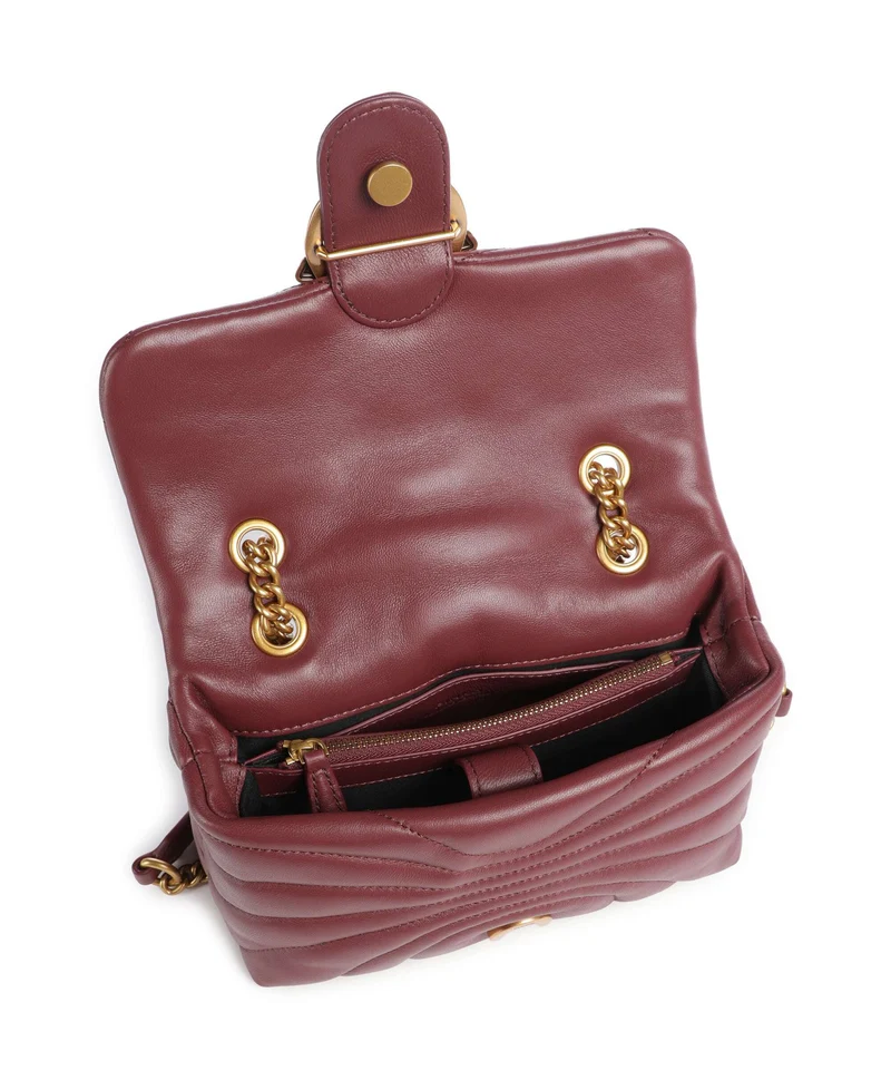 Pinko Love Puff Mini Bolso de hombro ribes intenso/antique gold
