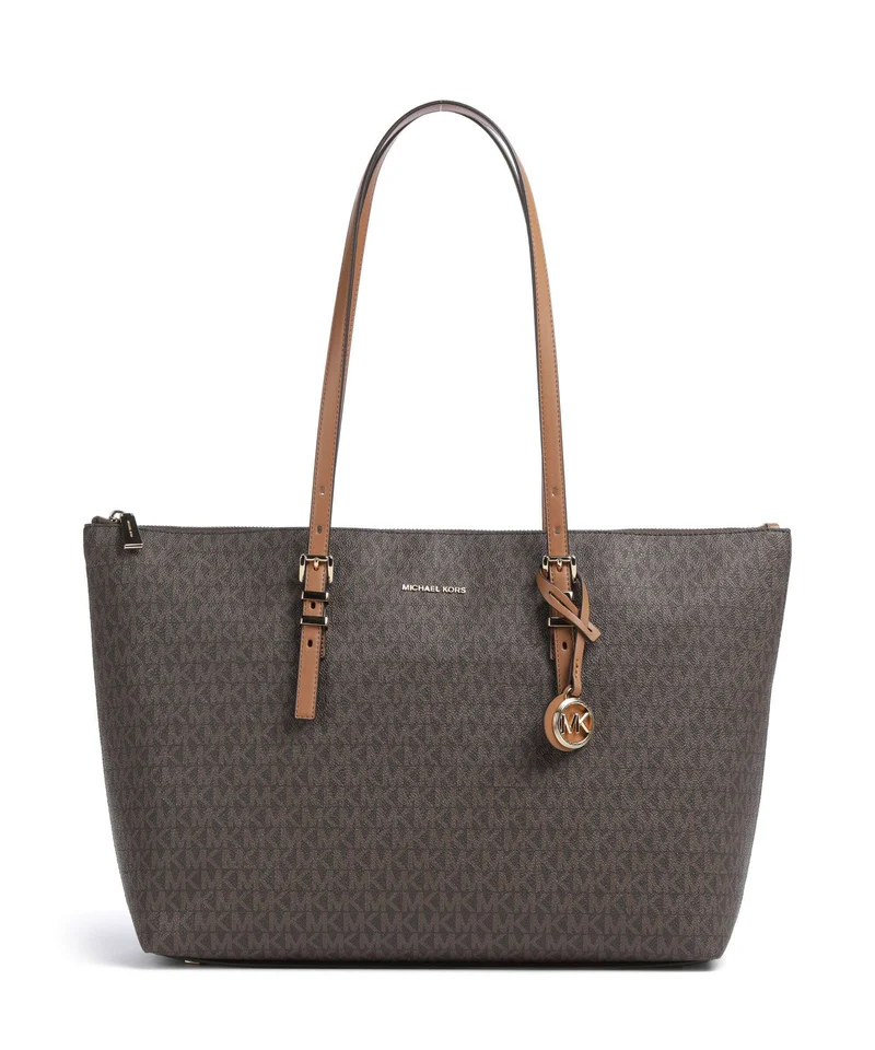 Michael Kors Quinn Large Bolsa shopping brown/acorn