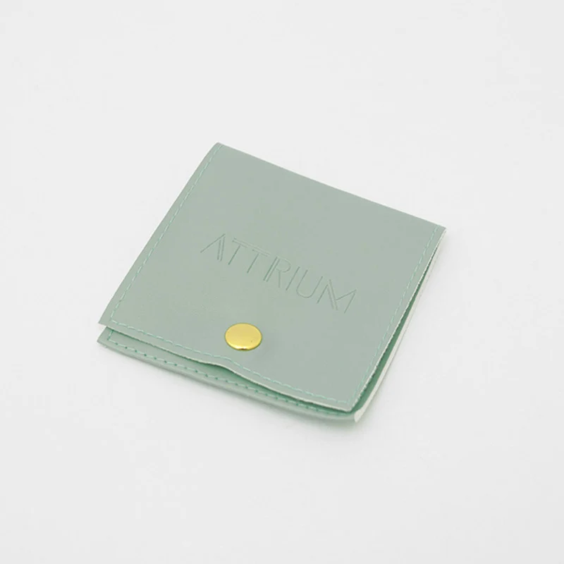 Bolsa De Polipiel Attrium Verde Mint oscuro Botón