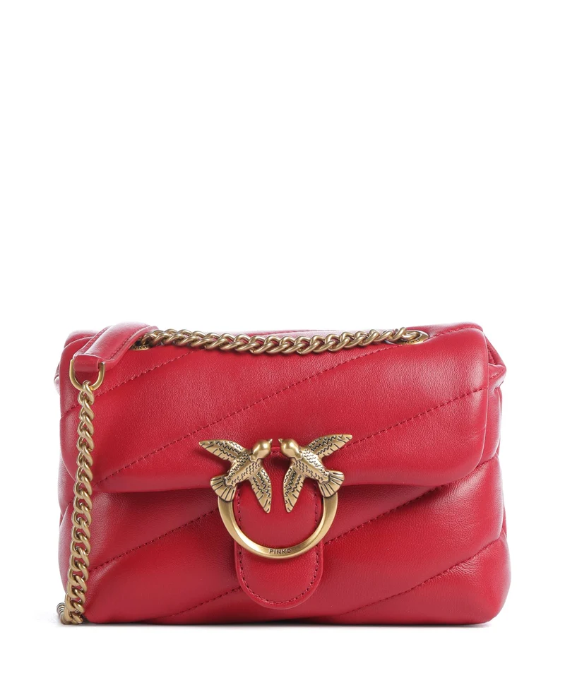 Pinko Love Puff Baby Bolso de hombro rosso rio/antique gold